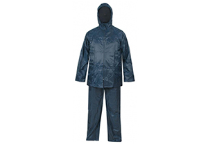 Waterproof Suit In Blue Nylon [ MTL - Lusogomma ]