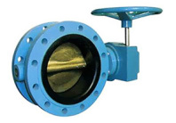Butterfly valve Alum./Flanged stainless steel Dn 100 - MTL - Lusogomma