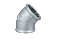 Simple knee 45 º-Galvanized - MTL - Lusogomma